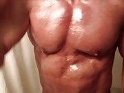 Muscle daddy bodybuilder oiling