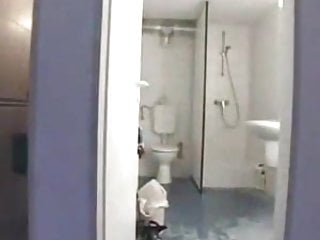 Mature Bbw Cleaning Lady Does Two Guys Mens Room...