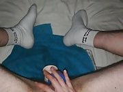 BottomBoy(Me) in Socks, play with big dildo&cums big loads 