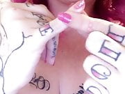 SPH Pinky Stroking from Tattooed Girl