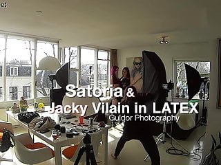 Satoria & Jacky Dressed In Latex