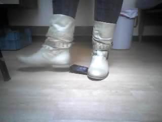 Boots crush phone...