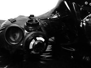 Latex Gasmask, Bondages, Latex BDSM, Bondage Slave