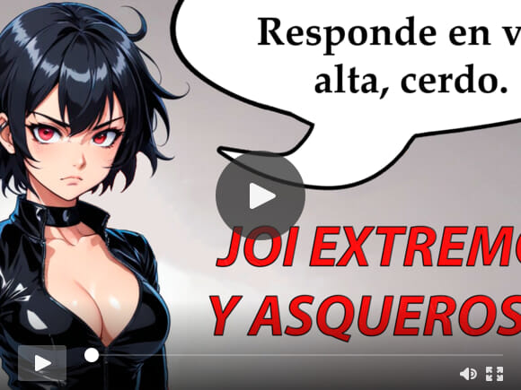 JOI extreme and disgusting hentai in Spanish.