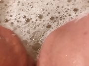 playing with my pussy in the tub