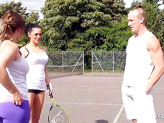 Hot Mom Jess tricked to Fuck by Sons best Friend after Tennis match