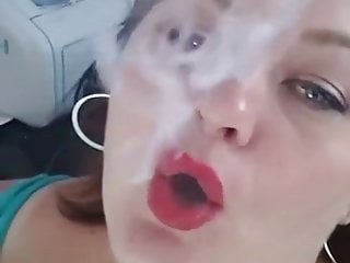 Bbw Smokes With Rings And Drifts
