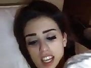 Arab girl naked on bed