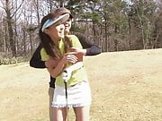 Sexy cute girls loves sucking her golf instructor&#039;s cock