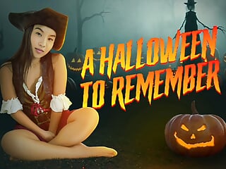 SisLovesMe - A Halloween To Remember - Hot Asian Stepsis In Costume Kimmy Kim Rides Stepbro&#039;s Cock