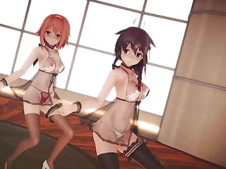 Mmd R-18 Anime Girls Sexy Dancing Clip 18