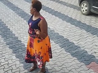 African bbw walking