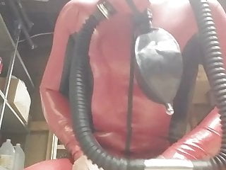 And heavy rubber helmut...
