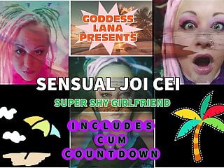 Sensual Joi Cei With Your Shy Girlfriend On Cam Includes Cum