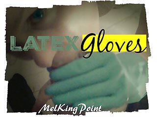 Latex Gloves, Blond, Blonde, Latex