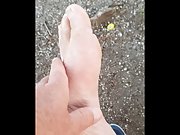 Master Ramon's divine feet walking barefoot. Ready to lick?