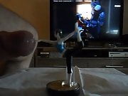 Wii-fit trainer figurine cumshot