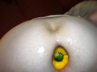 Giant Peper In My Asshole To A Giant Gape Fist And Prolapse