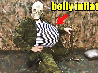 Russian Military Man PUMPS His stomach with A PUMP and Cums in Your FACE!!!