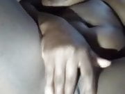Kenyan Ebony rubbing her pussy horny 