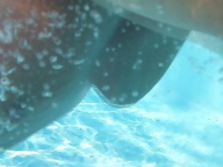 Swimming, Mature Pool, Naked MILF