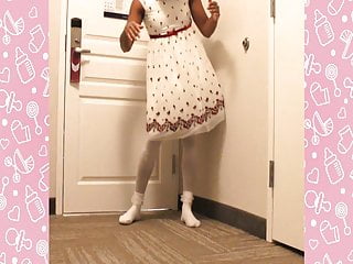 A Naugthy Sissy Baby Play With Your Girly Dress...
