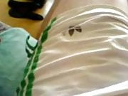 I In Adidas Nylon Satin Short White With Green Stripes