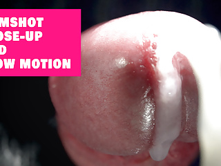 Cumshot close up slow motion...