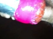 dick cums inside toy great sucking sound