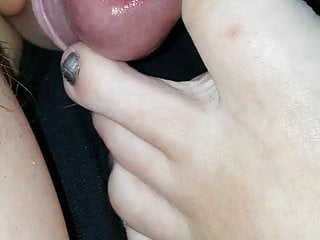 GF, British Footjob, Foot Fetish, British