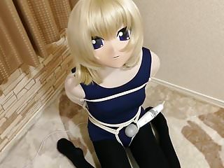 Kigurumi, Girls Masturbating, Vibrating, Boundage