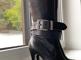 Super sexy LEATHER BOOTS 360 WIEW