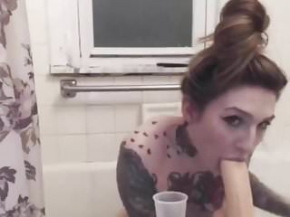 Webcam, Pee, Tattoo, Piss and Spit