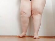 Ssbbw thick fat and cellulite legs