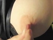 Nipple pulling close-up