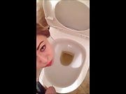 Girl enjoys peeing