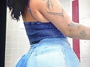 Big Ass Latina in Jeans Cum Tribute