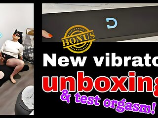 Unboxing, Solo, Domination, Vibrator Orgasm