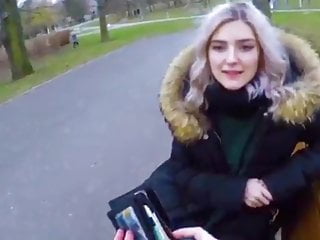 Public blowjob in pov...