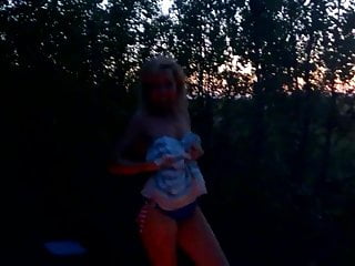 Naked Dancing In Nature!
