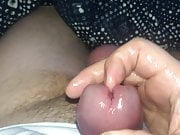 Caressing a tight cut hypo cock 