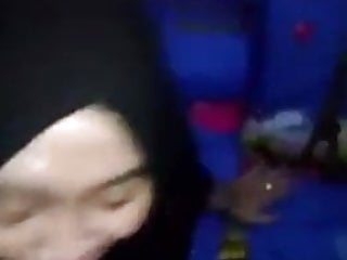 Hijab blowjob cumshot