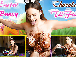  video: EASTER BUNNY CHOCOLATE TIT FUCK