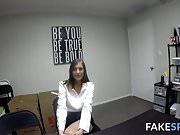 Sexy college chick bangs a dude for a job in many poses POV