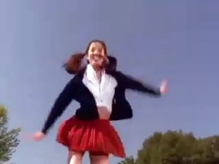 Girls on Trampoline