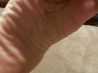 Jerk off, Foot Fetish POV, Wrinkled Soles, Foot Fetish Worship