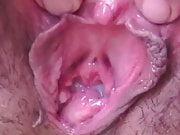  MY WOMAN'S Pussy IS OPEN, FULL OF SEXUAL CREAM, READY FOR A FUCK