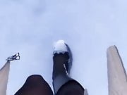 Walk in the snow boot tease 
