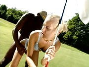 Silvia's special golf lesson