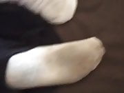 Slut white ankle socks